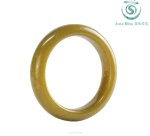 1 Energy Infused Yellow Jade Bangle | A-Grade Gemstone Bracelet